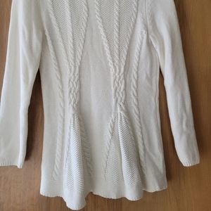 Curious cable sweater ladies L long sleeve